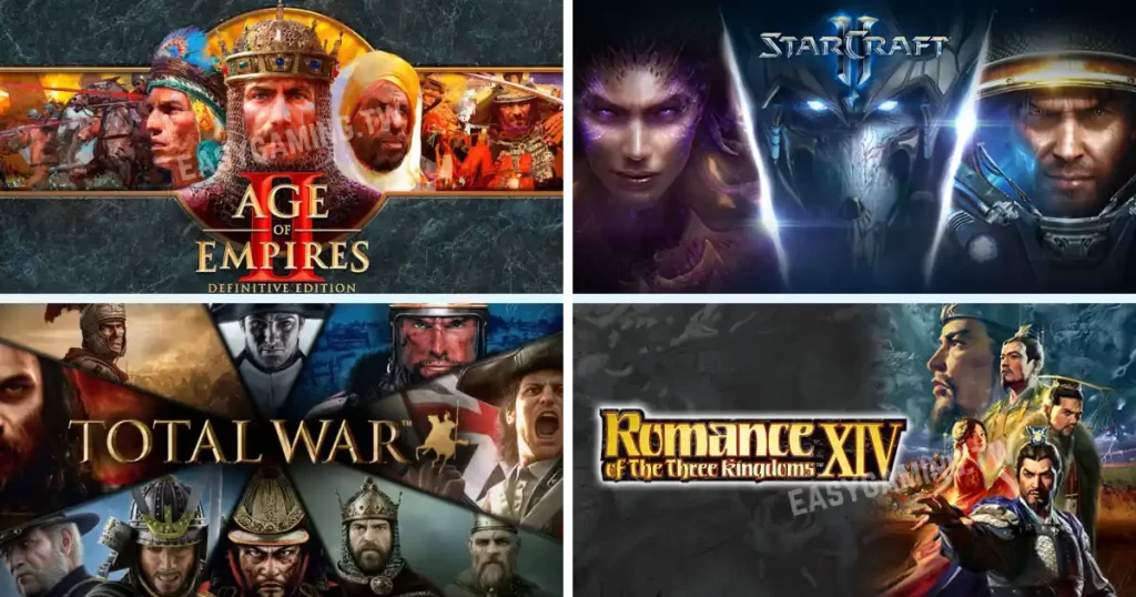 四、戰略遊戲－世紀帝國（Age of Empires）、星海爭霸（StarCraft）、全軍破敵（Total War）、三國志（Romance of the Three Kingdoms）